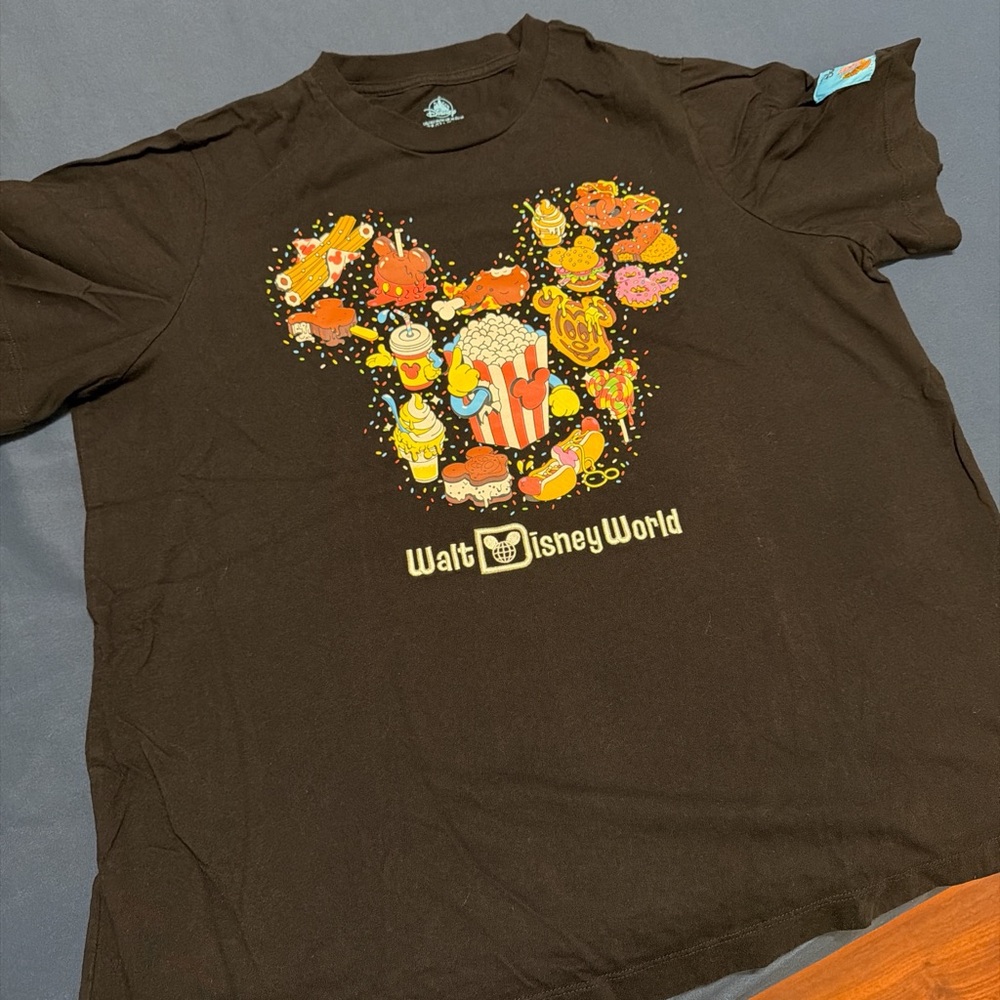 Walt Disney World Disney Foods Black T-Shirt